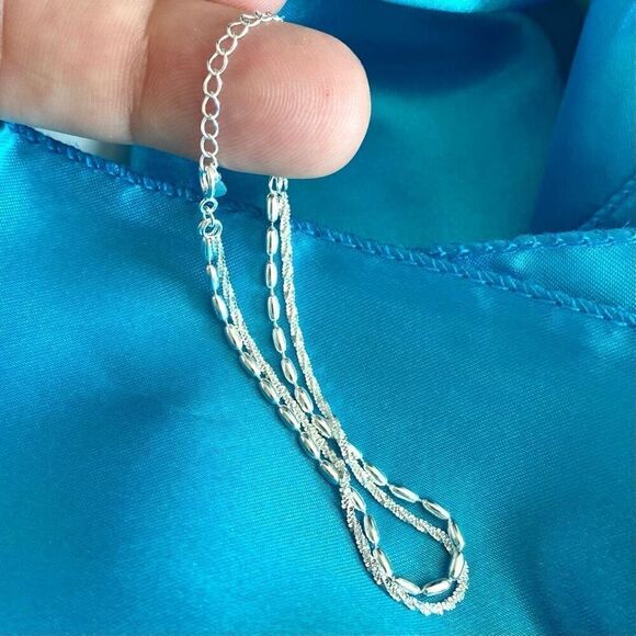 ATV Sterling 925 Silver 2-strand Adjustable Bracelet - Picture 10 of 11